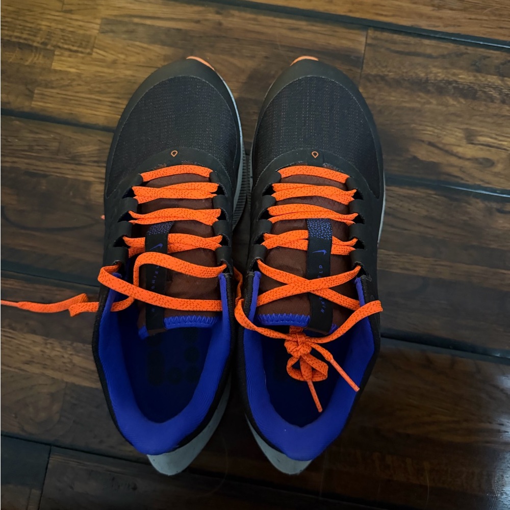 Black and Orange Nike Shoes